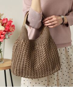 ITS'DEMO / イッツデモ トートバッグ | コード編みラウンドトート