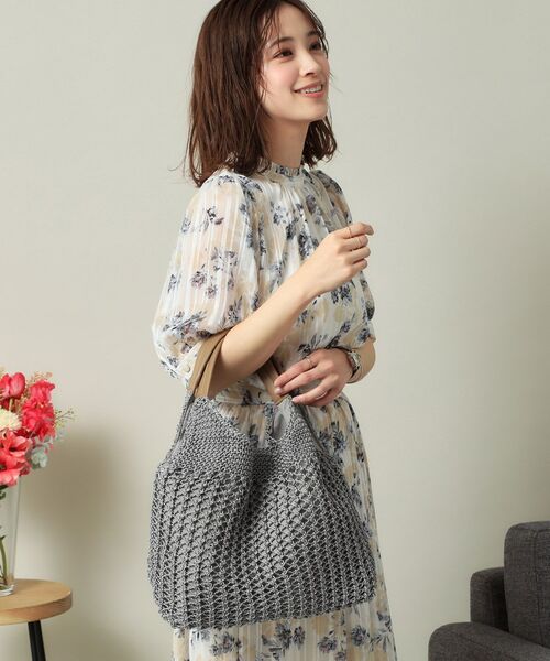 ITS'DEMO / イッツデモ トートバッグ | コード編みラウンドトート | 詳細1