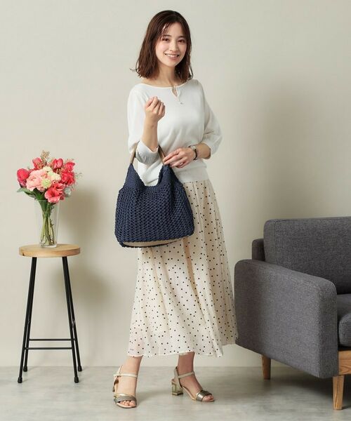 ITS'DEMO / イッツデモ トートバッグ | コード編みラウンドトート | 詳細10