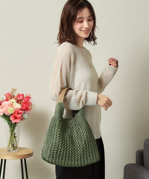 ITS'DEMO / イッツデモ トートバッグ | コード編みラウンドトート | 詳細5