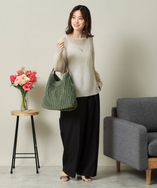 ITS'DEMO / イッツデモ トートバッグ | コード編みラウンドトート | 詳細6