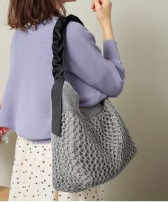 ITS'DEMO / イッツデモ トートバッグ | コード編みフリルワンハンドルトート