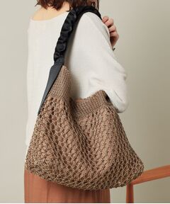 ITS'DEMO / イッツデモ トートバッグ | コード編みフリルワンハンドルトート
