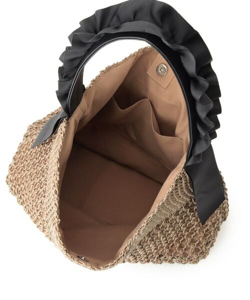 ITS'DEMO / イッツデモ トートバッグ | コード編みフリルワンハンドルトート | 詳細13