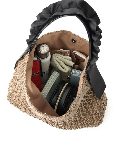 ITS'DEMO / イッツデモ トートバッグ | コード編みフリルワンハンドルトート | 詳細16