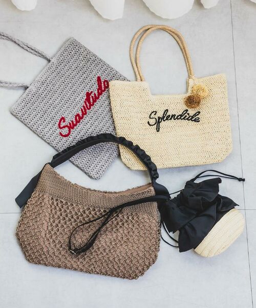 ITS'DEMO / イッツデモ トートバッグ | コード編みフリルワンハンドルトート | 詳細22