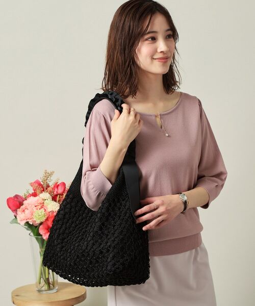 ITS'DEMO / イッツデモ トートバッグ | コード編みフリルワンハンドルトート | 詳細3