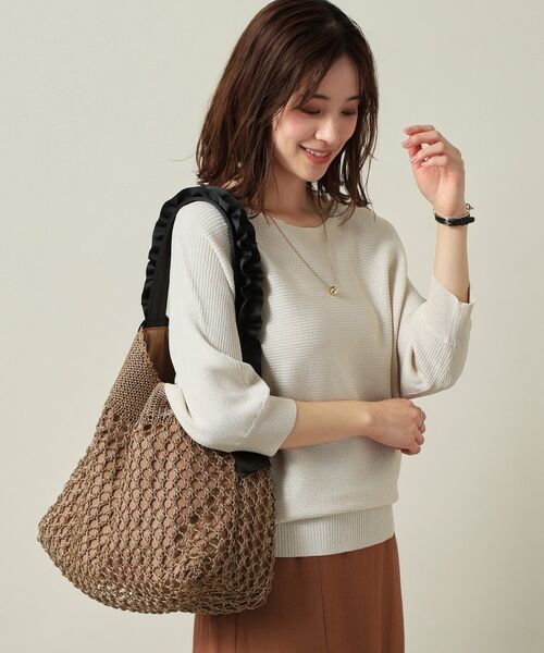 ITS'DEMO / イッツデモ トートバッグ | コード編みフリルワンハンドルトート | 詳細5