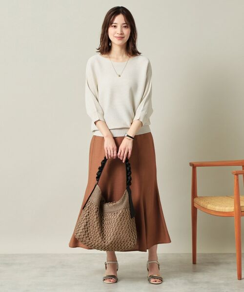 ITS'DEMO / イッツデモ トートバッグ | コード編みフリルワンハンドルトート | 詳細6