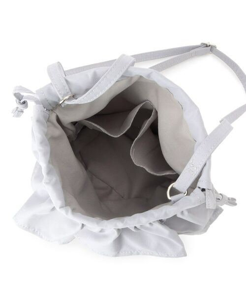 ITS'DEMO / イッツデモ ショルダーバッグ | 雑材フリルコンビ巾着ショルダー | 詳細15