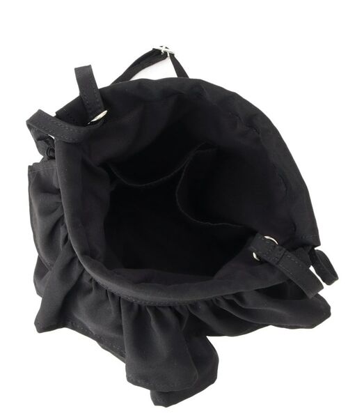 ITS'DEMO / イッツデモ ショルダーバッグ | 雑材フリルコンビ巾着ショルダー | 詳細16