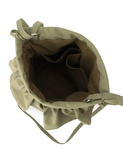 ITS'DEMO / イッツデモ ショルダーバッグ | 雑材フリルコンビ巾着ショルダー | 詳細17