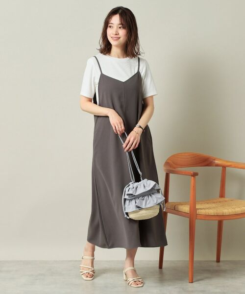 ITS'DEMO / イッツデモ ショルダーバッグ | 雑材フリルコンビ巾着ショルダー | 詳細4