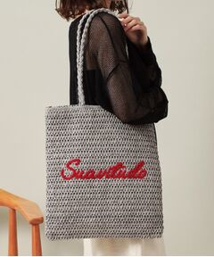 ITS'DEMO / イッツデモ トートバッグ | 雑材サガラ刺繍フラットトート