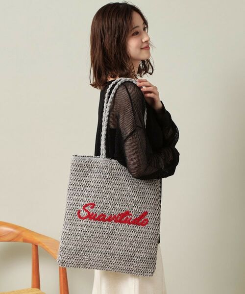 ITS'DEMO / イッツデモ トートバッグ | 雑材サガラ刺繍フラットトート | 詳細1
