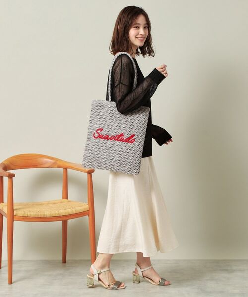 ITS'DEMO / イッツデモ トートバッグ | 雑材サガラ刺繍フラットトート | 詳細2