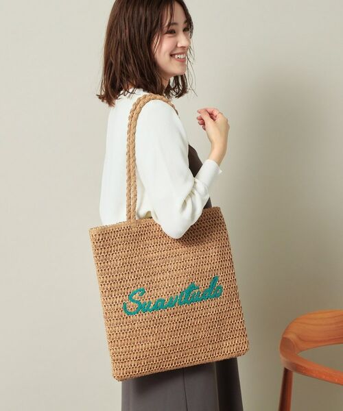 ITS'DEMO / イッツデモ トートバッグ | 雑材サガラ刺繍フラットトート | 詳細5