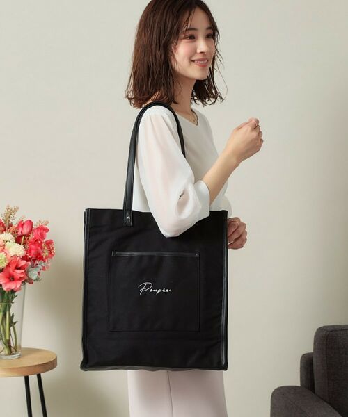 ITS'DEMO / イッツデモ トートバッグ | 【推し活/A4対応】合皮パイピングキャンバストート | 詳細1