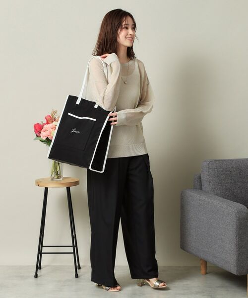 ITS'DEMO / イッツデモ トートバッグ | 【推し活/A4対応】合皮パイピングキャンバストート | 詳細3