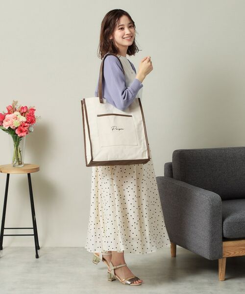 ITS'DEMO / イッツデモ トートバッグ | 【推し活/A4対応】合皮パイピングキャンバストート | 詳細6