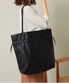 ITS'DEMO / イッツデモ トートバッグ | 【A4対応】合皮巾着トート