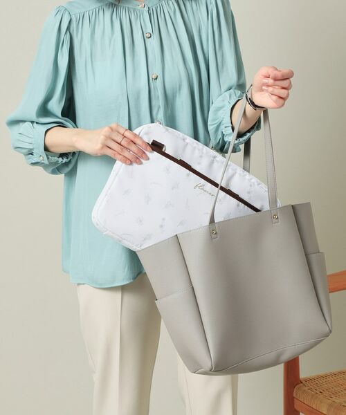 ITS'DEMO / イッツデモ トートバッグ | 【3WAY／9ポケット／通勤】花柄PCトート | 詳細7