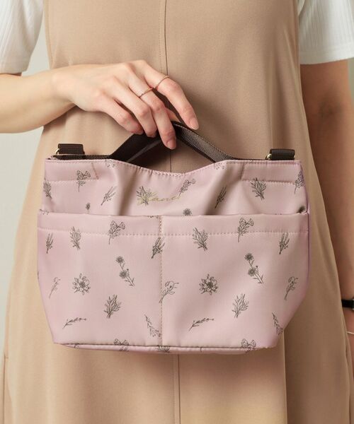 ITS'DEMO / イッツデモ ショルダーバッグ | 【2WAY】花柄バッグインバッグ | 詳細5