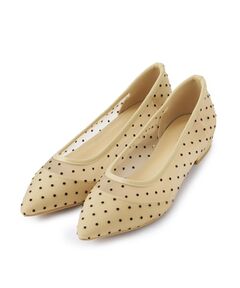 ITS'DEMO / イッツデモ パンプス | 【M・Lサイズ展開】ドットチュールパンプス