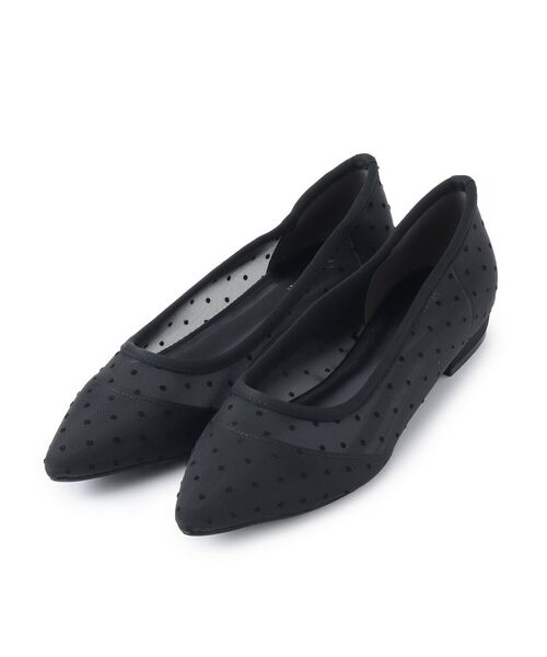 ITS'DEMO / イッツデモ パンプス | 【M・Lサイズ展開】ドットチュールパンプス | 詳細1
