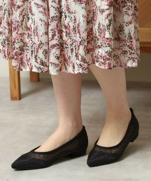 ITS'DEMO / イッツデモ パンプス | 【M・Lサイズ展開】ドットチュールパンプス | 詳細6