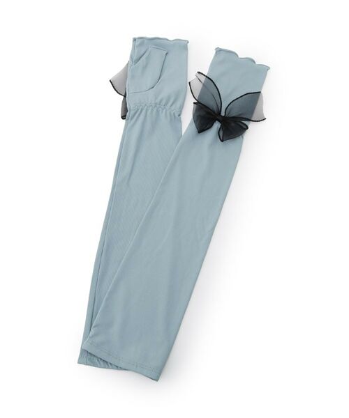 ITS'DEMO / イッツデモ 手袋 | 【接触冷感／UV／手洗い可】リボンアームカバー | 詳細1