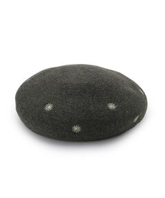 ITS'DEMO / イッツデモ ハンチング・キャスケット・ベレー帽 | 【手洗い可】フラワー刺繍サーモベレー帽