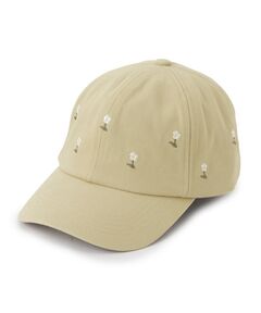 ITS'DEMO / イッツデモ キャップ | 【抗菌防臭／手洗い可／サイズ調整可】フラワー刺繍キャップ