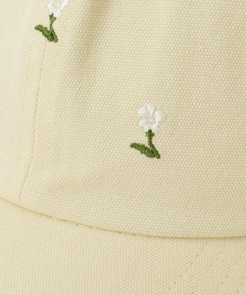 ITS'DEMO / イッツデモ キャップ | 【抗菌防臭／手洗い可／サイズ調整可】フラワー刺繍キャップ | 詳細7