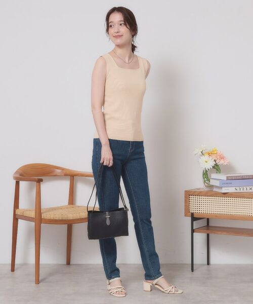 ITS'DEMO / イッツデモ キャミソール・チューブトップ | 【手洗い可】ニットスクエアタンク | 詳細10
