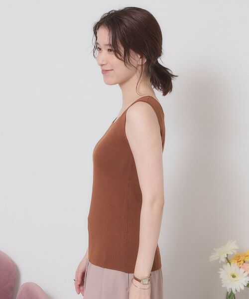 ITS'DEMO / イッツデモ キャミソール・チューブトップ | 【手洗い可】ニットスクエアタンク | 詳細14