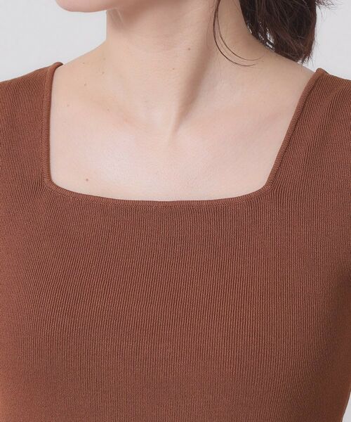 ITS'DEMO / イッツデモ キャミソール・チューブトップ | 【手洗い可】ニットスクエアタンク | 詳細16