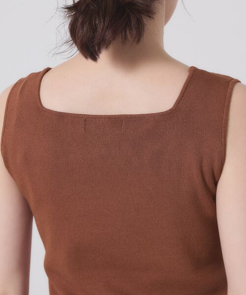 ITS'DEMO / イッツデモ キャミソール・チューブトップ | 【手洗い可】ニットスクエアタンク | 詳細17