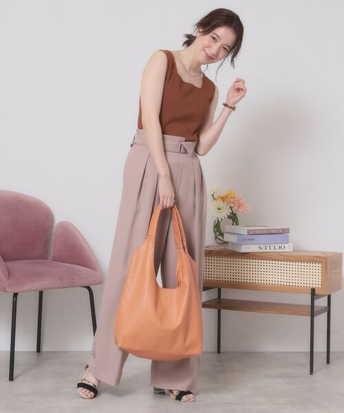 ITS'DEMO / イッツデモ キャミソール・チューブトップ | 【手洗い可】ニットスクエアタンク | 詳細7