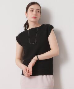 ITS'DEMO / イッツデモ ニット・セーター | 【清涼感／洗濯機OK】フレンチスリーブニット