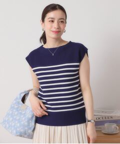 ITS'DEMO / イッツデモ ニット・セーター | 【清涼感／洗濯機OK】フレンチスリーブニット