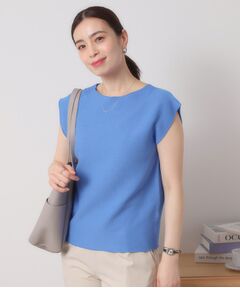 ITS'DEMO / イッツデモ ニット・セーター | 【清涼感／洗濯機OK】フレンチスリーブニット