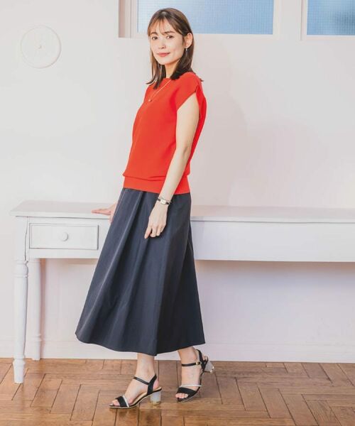 ITS'DEMO / イッツデモ ニット・セーター | 【清涼感／洗濯機OK】フレンチスリーブニット | 詳細1