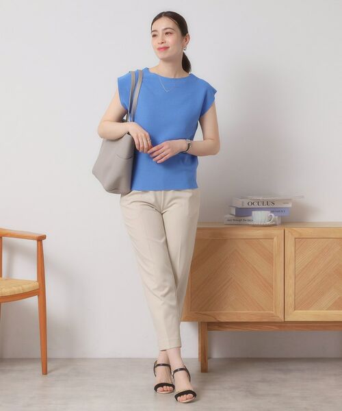 ITS'DEMO / イッツデモ ニット・セーター | 【清涼感／洗濯機OK】フレンチスリーブニット | 詳細13