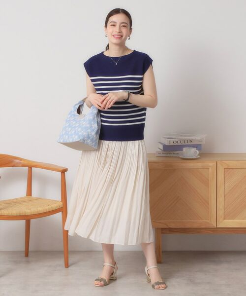 ITS'DEMO / イッツデモ ニット・セーター | 【清涼感／洗濯機OK】フレンチスリーブニット | 詳細17