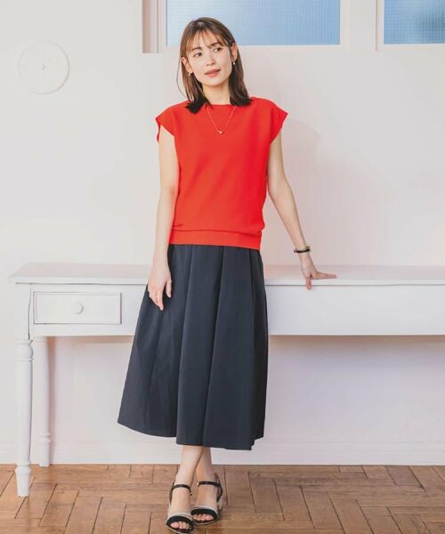 ITS'DEMO / イッツデモ ニット・セーター | 【清涼感／洗濯機OK】フレンチスリーブニット | 詳細2