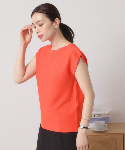 ITS'DEMO / イッツデモ ニット・セーター | 【清涼感／洗濯機OK】フレンチスリーブニット | 詳細20