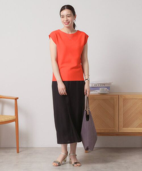 ITS'DEMO / イッツデモ ニット・セーター | 【清涼感／洗濯機OK】フレンチスリーブニット | 詳細21