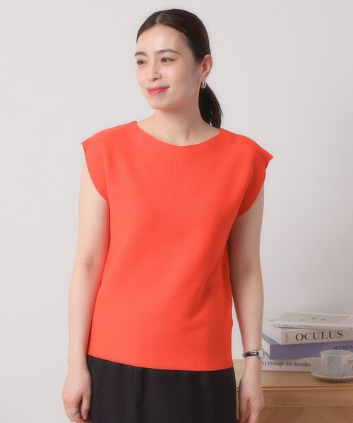 ITS'DEMO / イッツデモ ニット・セーター | 【清涼感／洗濯機OK】フレンチスリーブニット | 詳細23