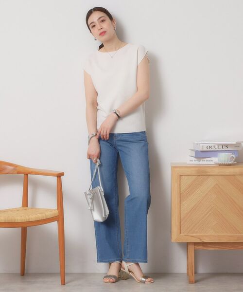 ITS'DEMO / イッツデモ ニット・セーター | 【清涼感／洗濯機OK】フレンチスリーブニット | 詳細5